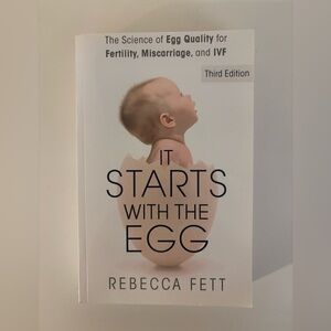 It Starts With The Egg by Rebecca Fett - White & Cream Cover